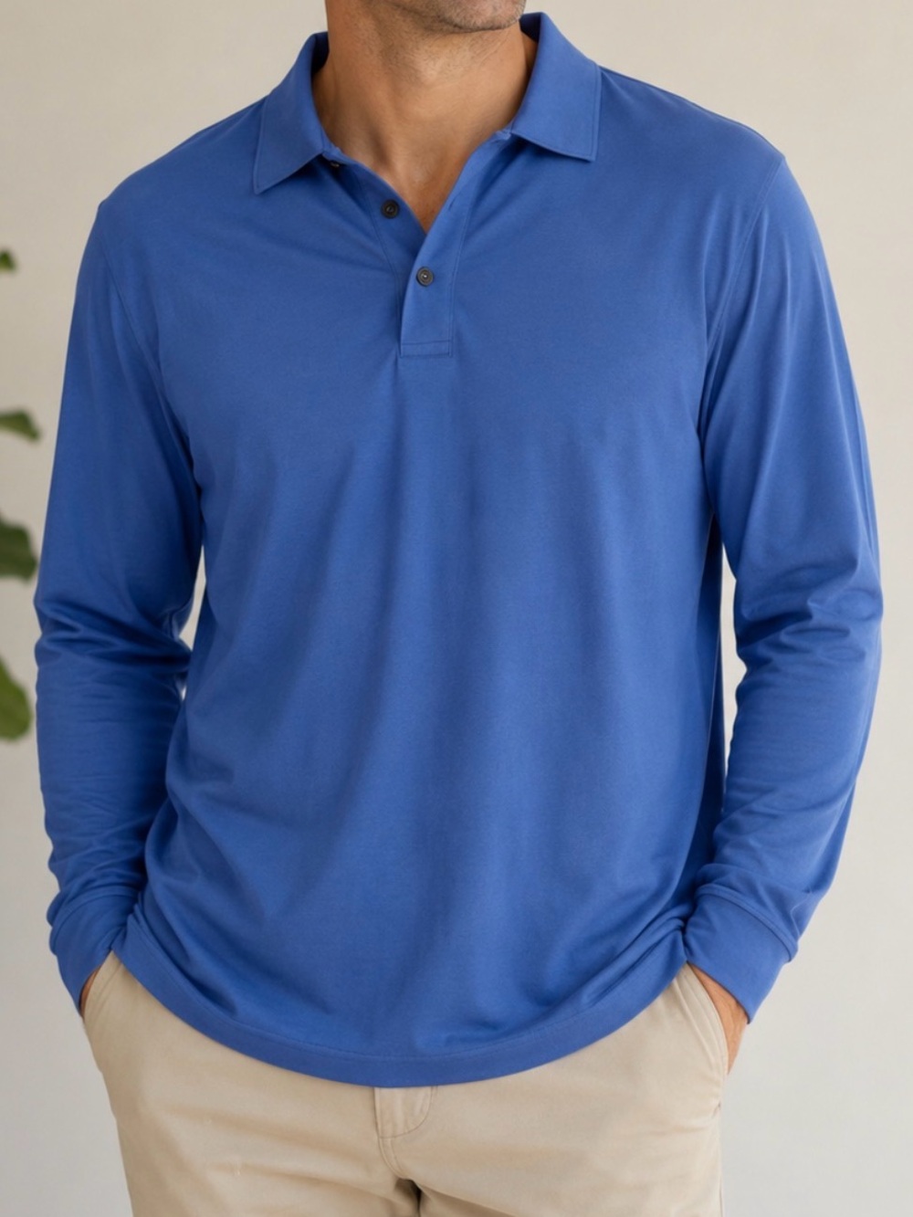 Polo Golf Ralph Lauren XXL Blue Long Sleeve Performance Polo Shirt Peru